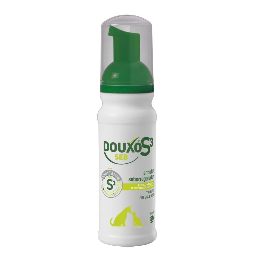 Douxo S3 Seb Mousse - Control Sebo Sin Enjuague en Perros y Gatos