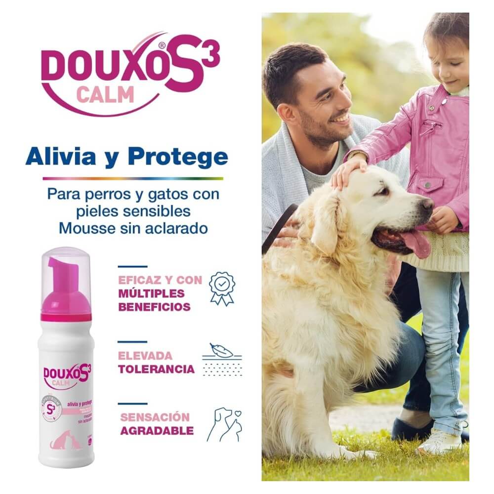 Douxo S3 Calm Mousse – Espuma Dermatológica para Perros y Gatos