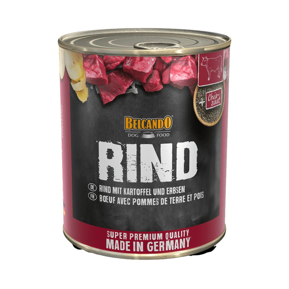 BELCANDO Ternera, Patatas y Guisantes - Comida natural para Perros