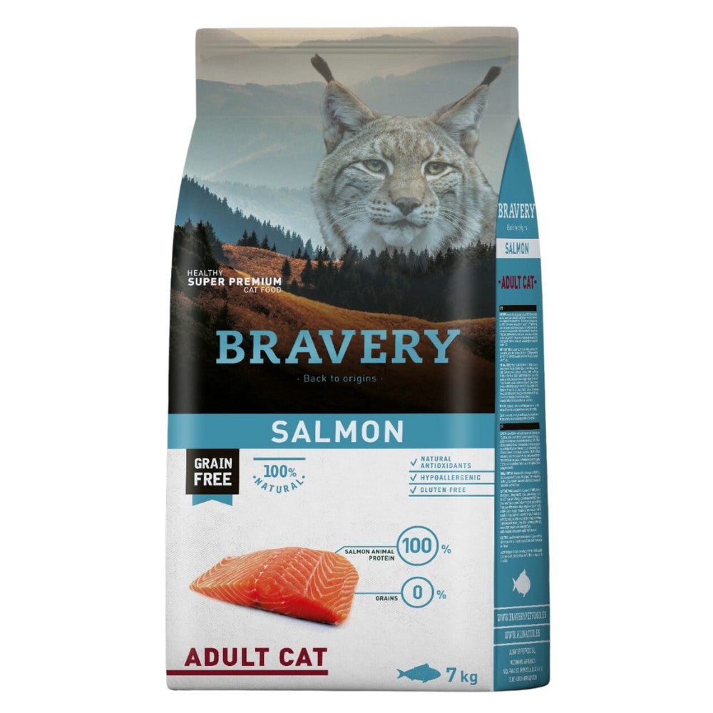 Bravery de Salmón: Alimento Completo y Balanceado para Gato Adulto