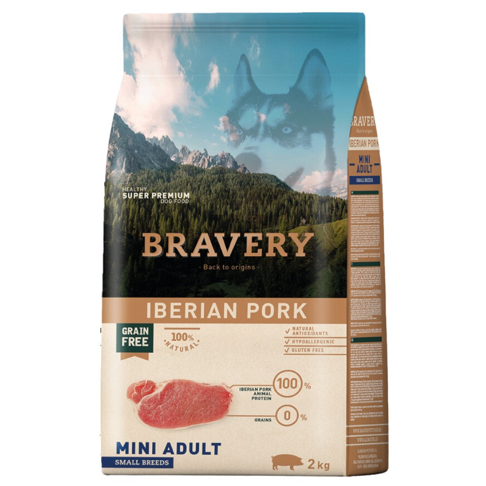 BRAVERY Mini Adult Small Breeds Cerdo Ibérico Perros