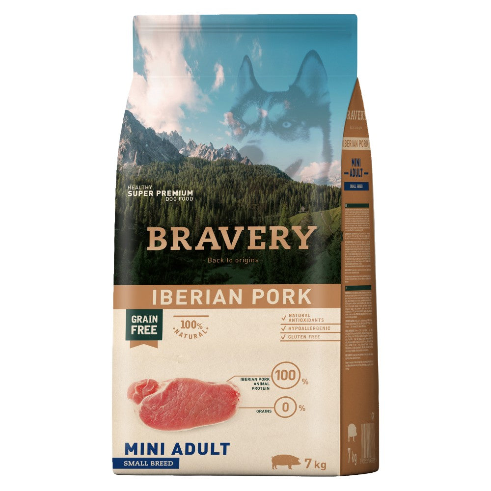 BRAVERY Mini Adult Small Breeds Cerdo Ibérico Perros