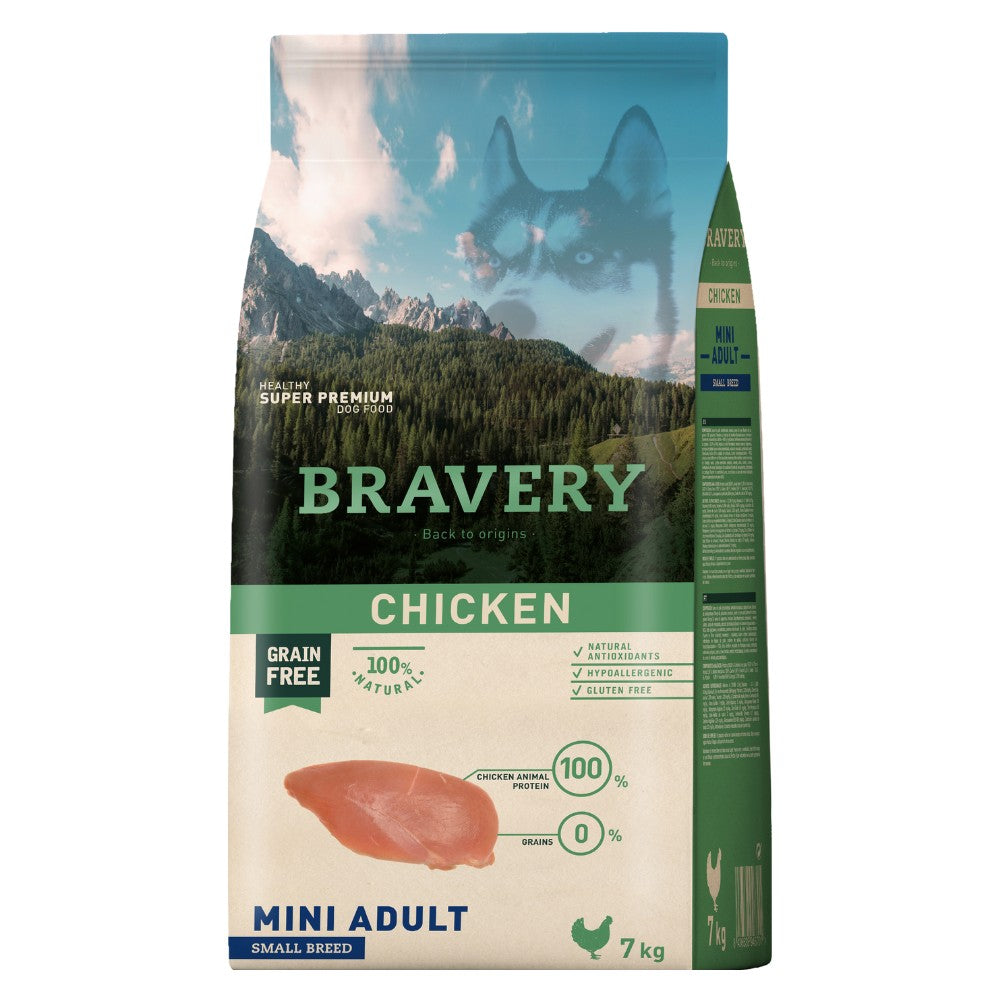 BRAVERY Mini Adult Small Breeds Pollo Perros