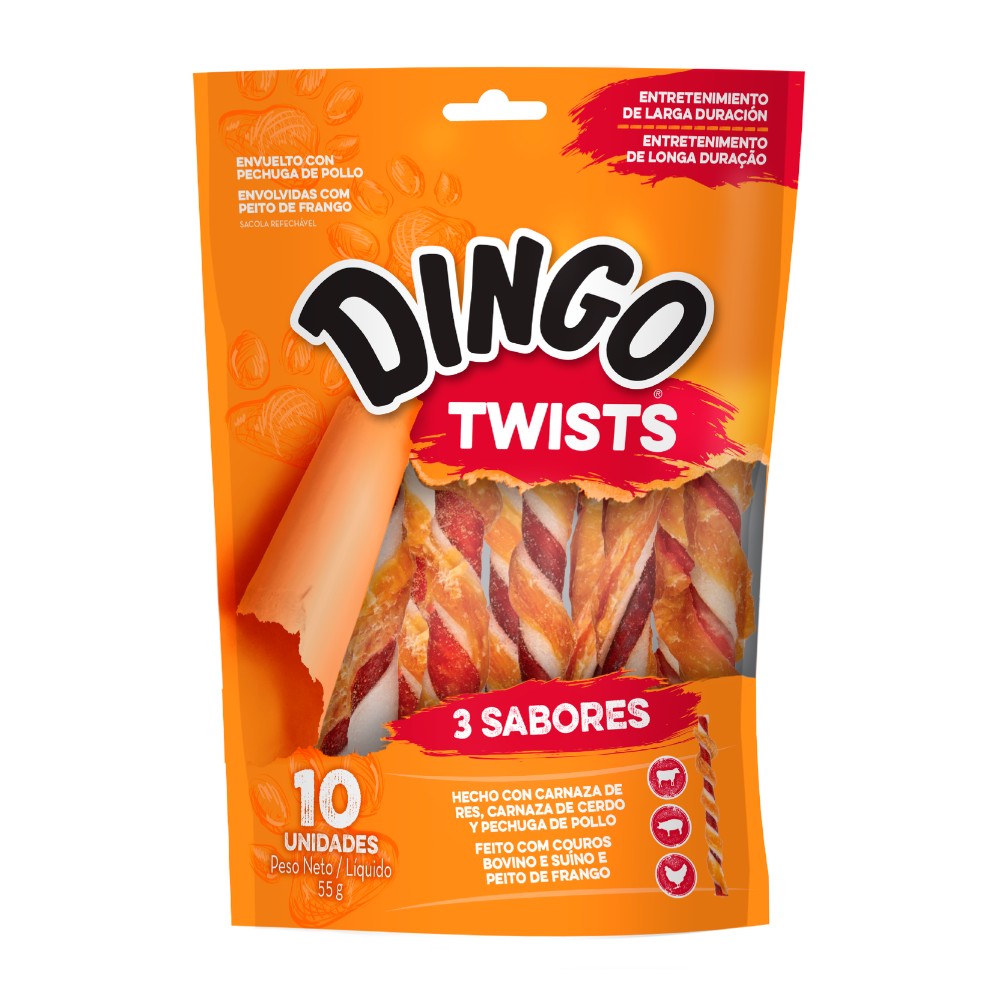 DINGO Triple Perro Flavor Twist – Premio Masticable