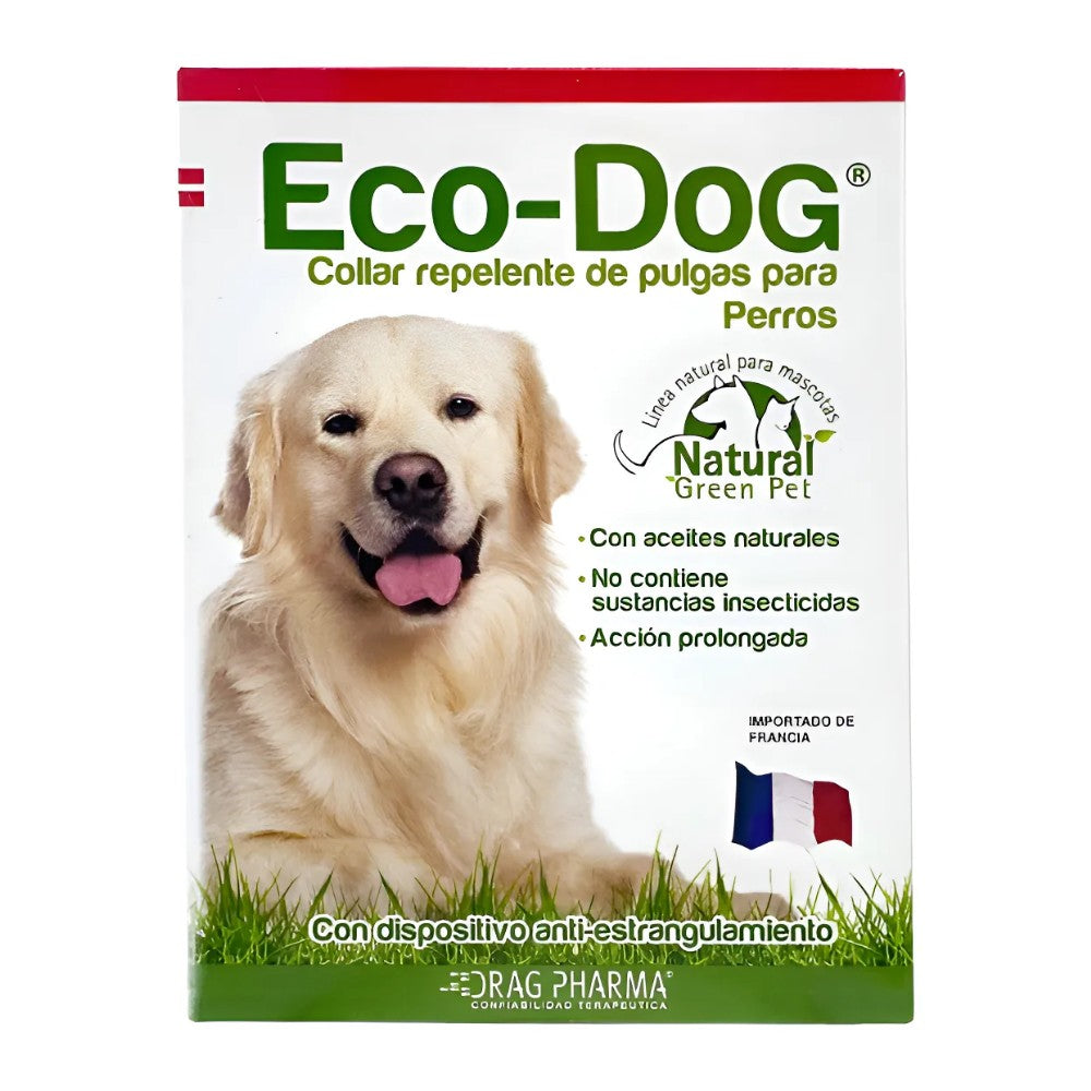 ECO-DOG Collar para Perros, control de pulgas natural de uso diario