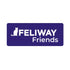 Logo de Feliway Friends de Ceva consistente en un rectángulo de color azul oscuro con letras blancas en que aparece un gato seguido del texto Feliway Friends