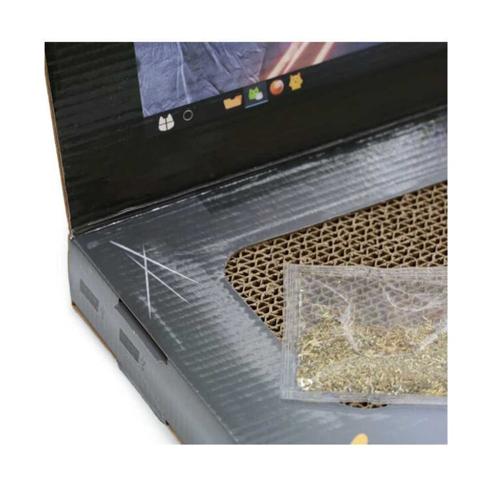 HEY! Rascador para Gatos: Computador Portátil incluye Catnip