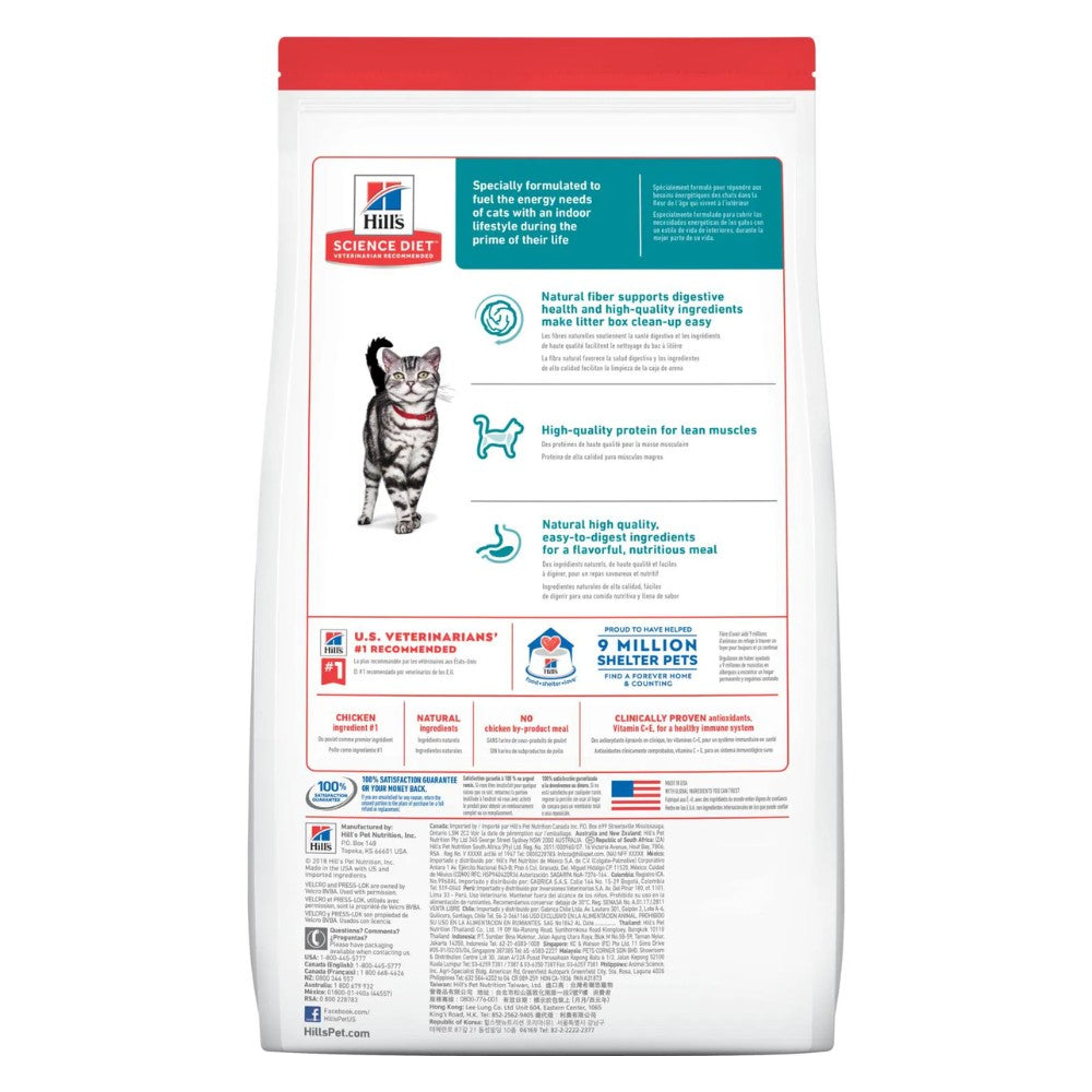 HILLS Science Diet Gato Adulto Indoor Pollo 1.58KG