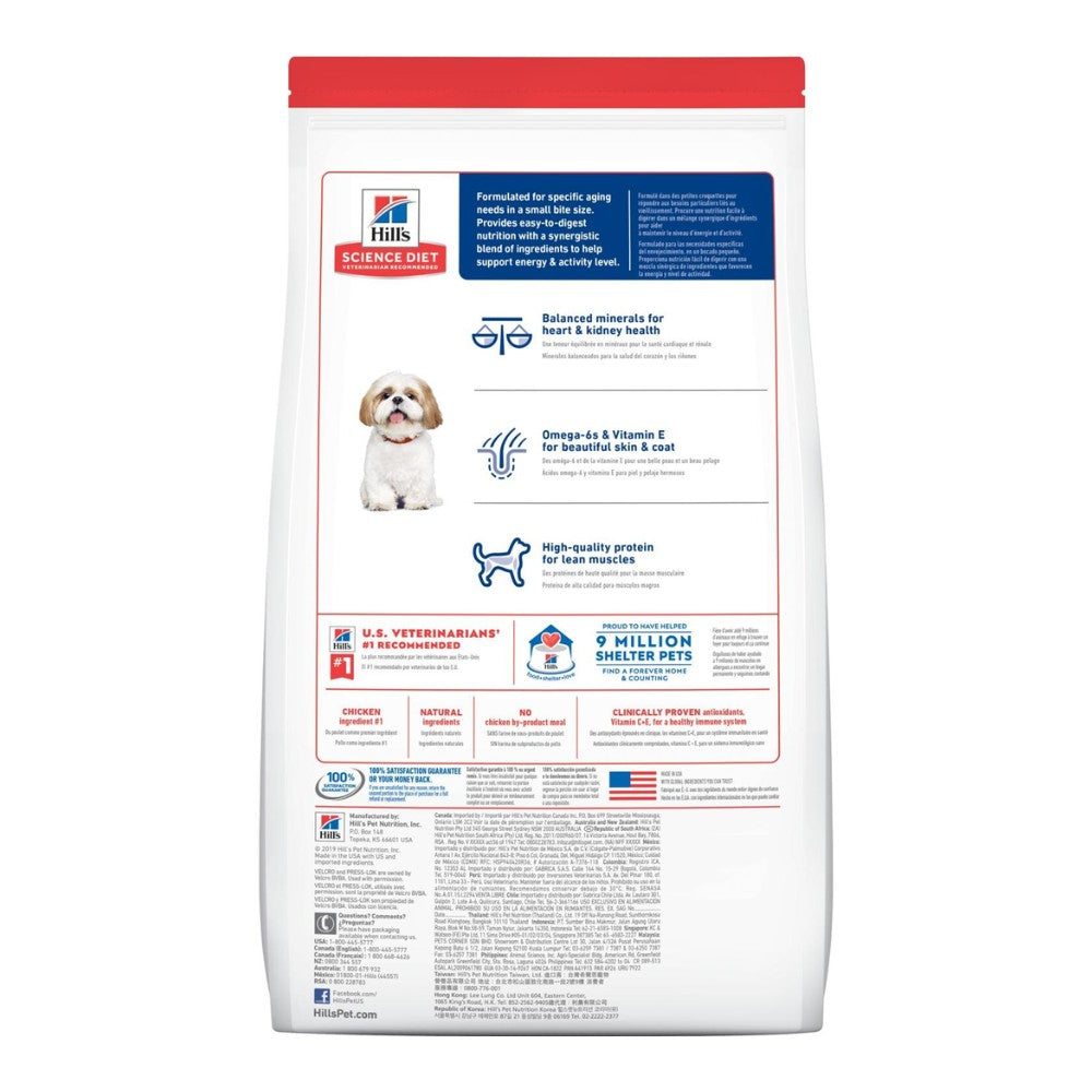 HILLS Science Diet Adult 7+ Small Bites Perros Pollo Arroz 2KG