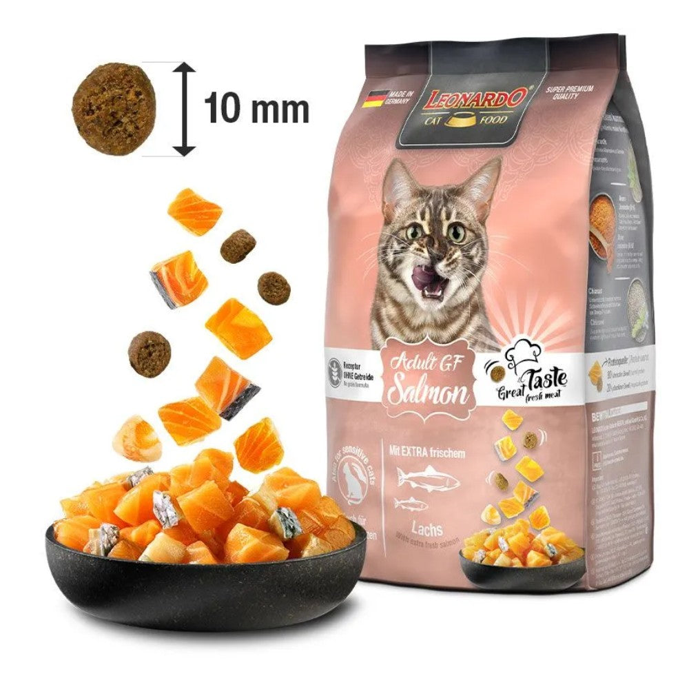 LEONARDO Gato Adulto - Nutrición Salmon Hipoalergénico Grain Free