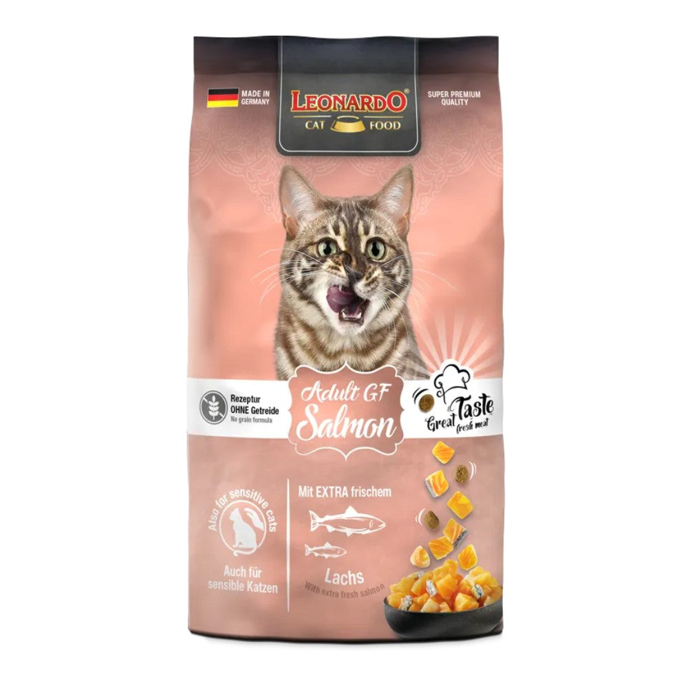 LEONARDO Gato Adulto - Nutrición Salmon Hipoalergénico Grain Free