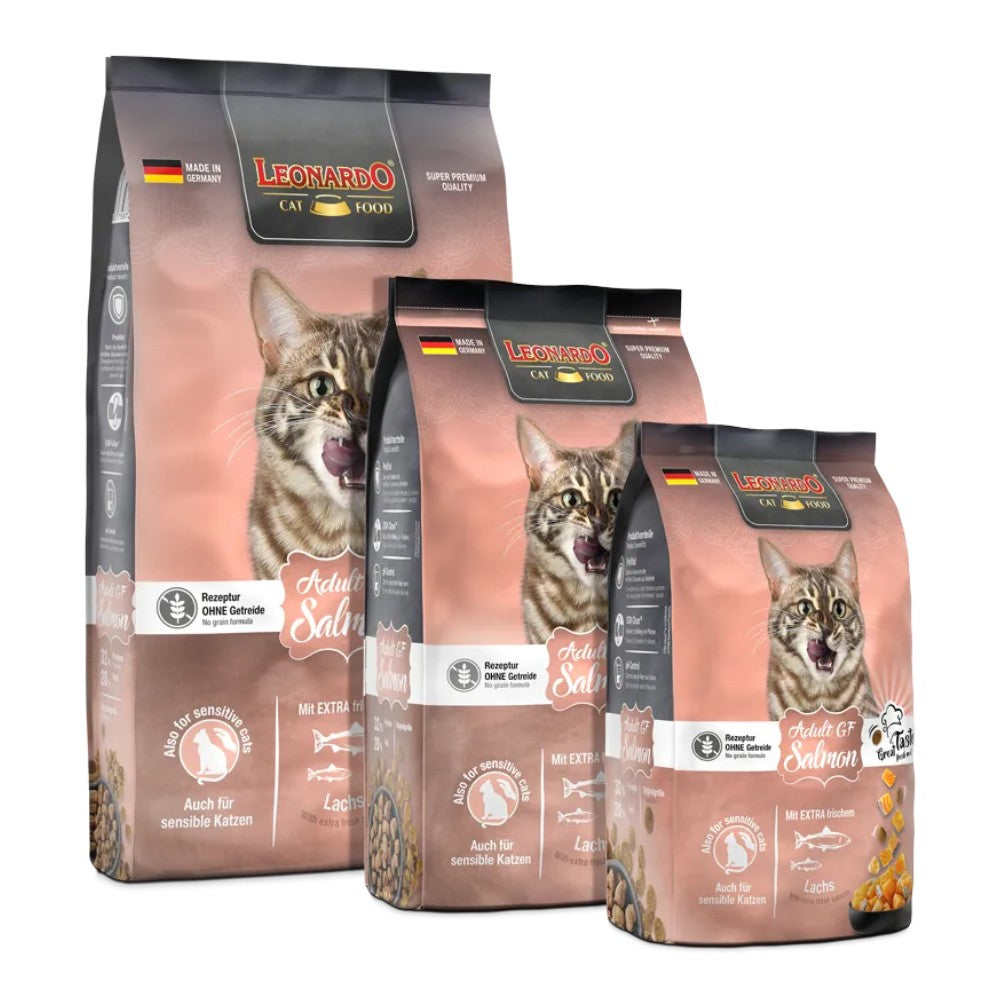 LEONARDO Gato Adulto - Nutrición Salmon Hipoalergénico Grain Free