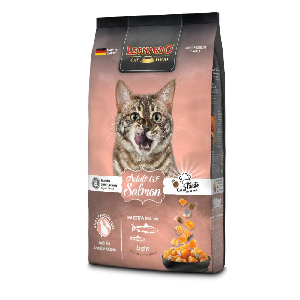 LEONARDO Gato Adulto - Nutrición Salmon Hipoalergénico Grain Free