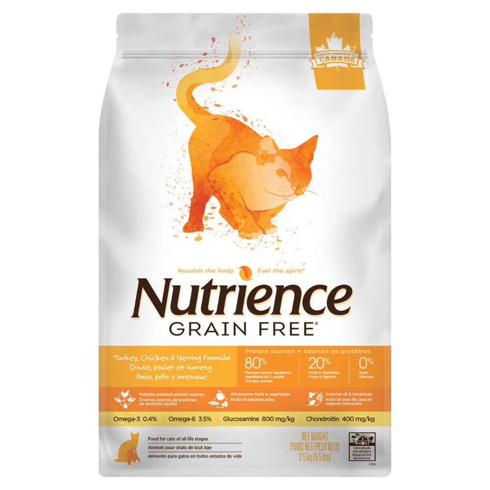 NUTRIENCE Grain Free Pavo Pollo Arenque Gatos