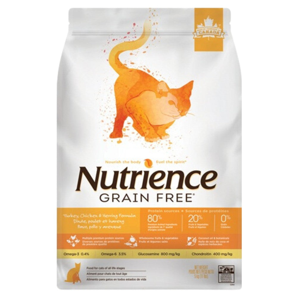 NUTRIENCE Grain Free Pavo Pollo Arenque Gatos