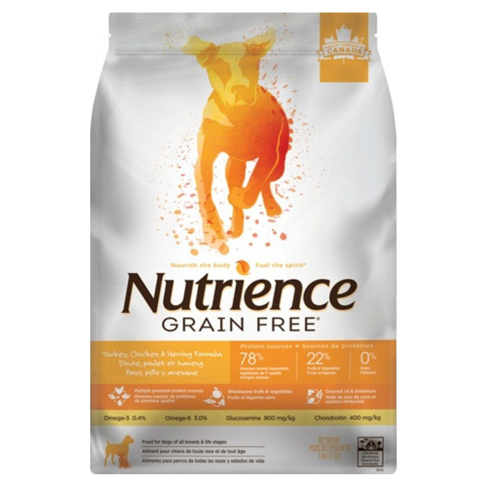 NUTRIENCE Grain Free Pavo Pollo Arenque Perros