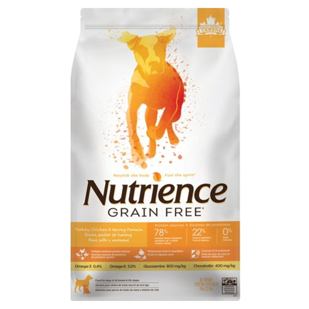 NUTRIENCE Grain Free Pavo Pollo Arenque Perros