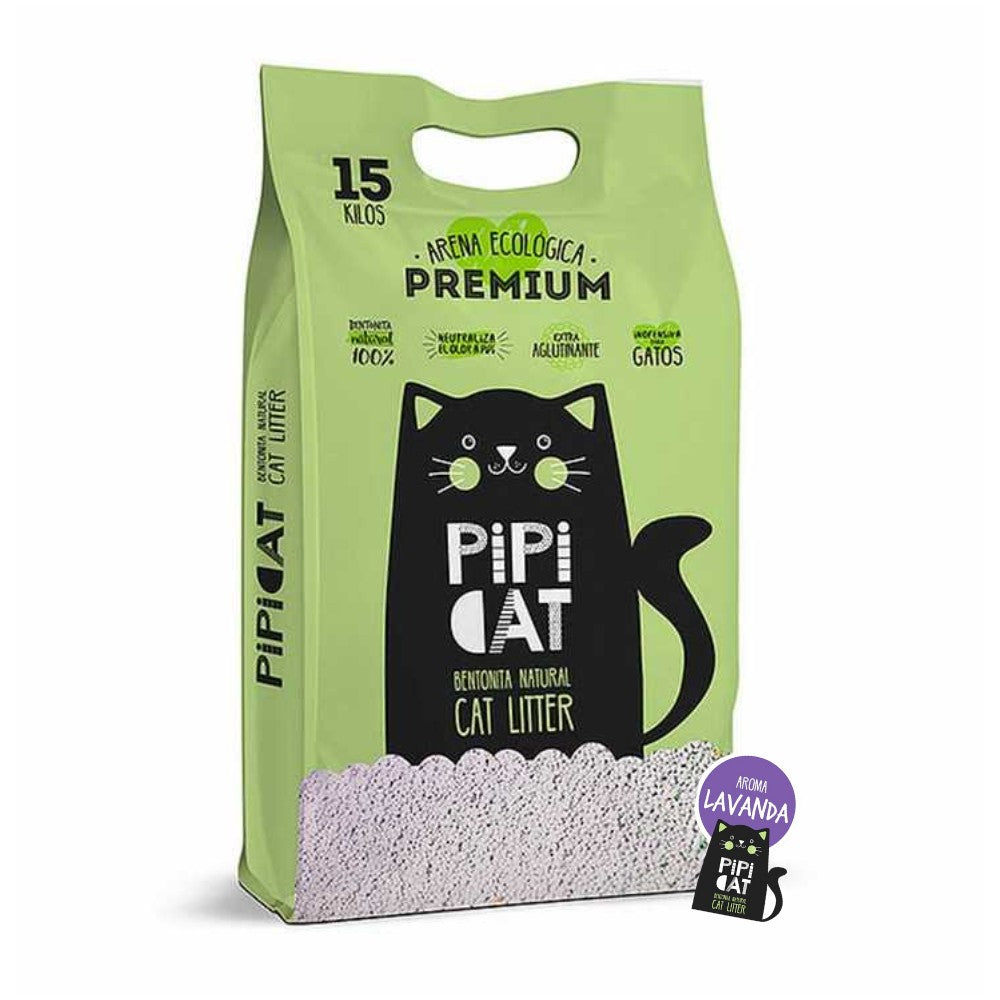 PIPICAT Arena Gatos: Lavanda 4/15 KG - Aglutinación rápida y limpia