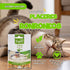 Infografía de Catnip Traper Eco mostrando sus beneficios: hierba gatera natural que reduce el estrés y alegra a tu gato