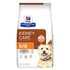 Saco frontal alimento seco perros Hill's Prescription Diet Kidney Care k/d sabor pollo. Empaque blanco y marrón muestra un perro pequeño