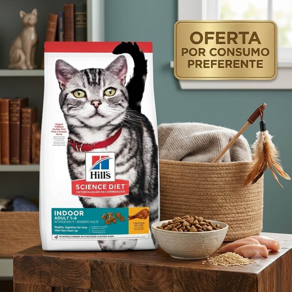 Hills Science Diet Pollo Gato Adulto antibolas VENCE 31/AGO/26