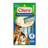 Empaque frontal de Churu para Perros INABA sabor pollo con atún, snack cremoso e hidratante, grain free en formato de 4 tubos
