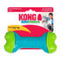 Juguete perro KONG CoreStrength Bone en empaque original rojo y blanco, con imagen de niño con perro husky y texto: Fun, interactive play