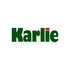 Logo Karlie en verde y rojo, fabricante alemán de juguetes para perros y gatos, entrenamiento al aire libre para mascotas