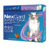 Caja de NexGard Spectra perros grandes de 15.1 a 30 kg, morado/azul con imagen de Pastor Australiano, 1 comprimido masticable