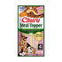 Frente envase de Inaba Perros Churu Meal Topper Pollo con Salmón, alimento para perros completo y Grain Free, 4 tubos de puré
